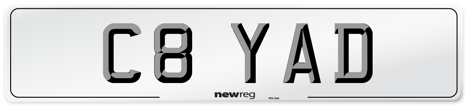 C8 YAD Number Plate from New Reg